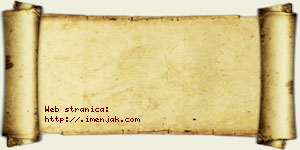 Alimpije Jakovljević vizit kartica